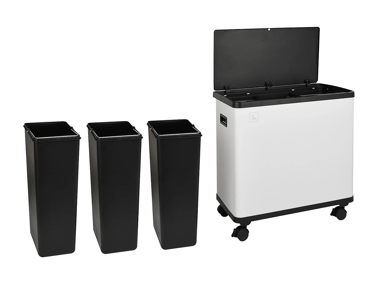 SENSORMÜLLEIMER SR3X18 54L Weiß