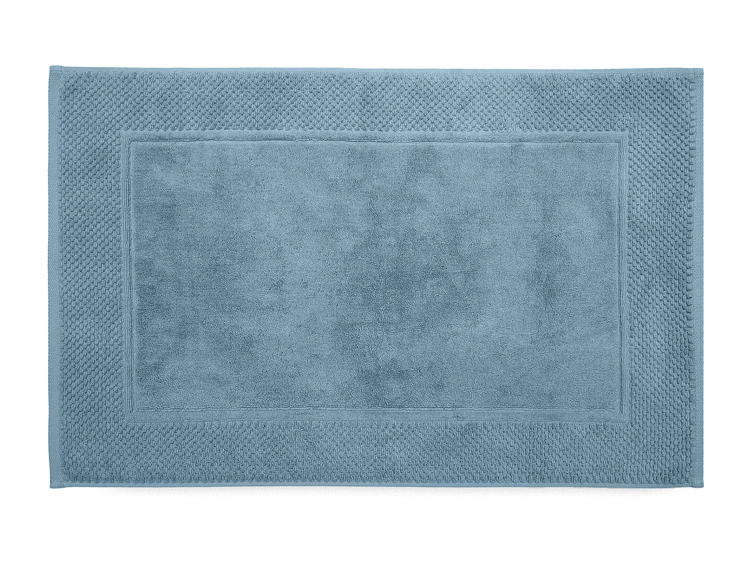 Tapis de bain coton 1000 g/m² 50x80 cm TETHYS bleu Orage
