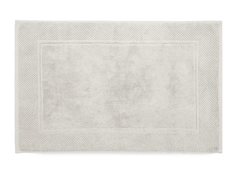 Tapis de bain coton 1000 g/m² 50x80 cm TETHYS gris Perle