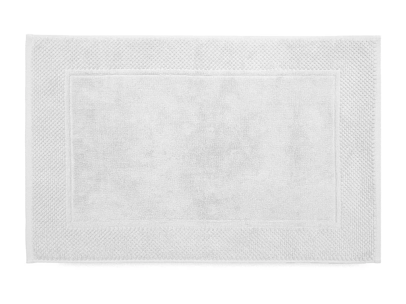 Tapis de bain coton 1000 g/m² 50x80 cm TETHYS blanc Neige