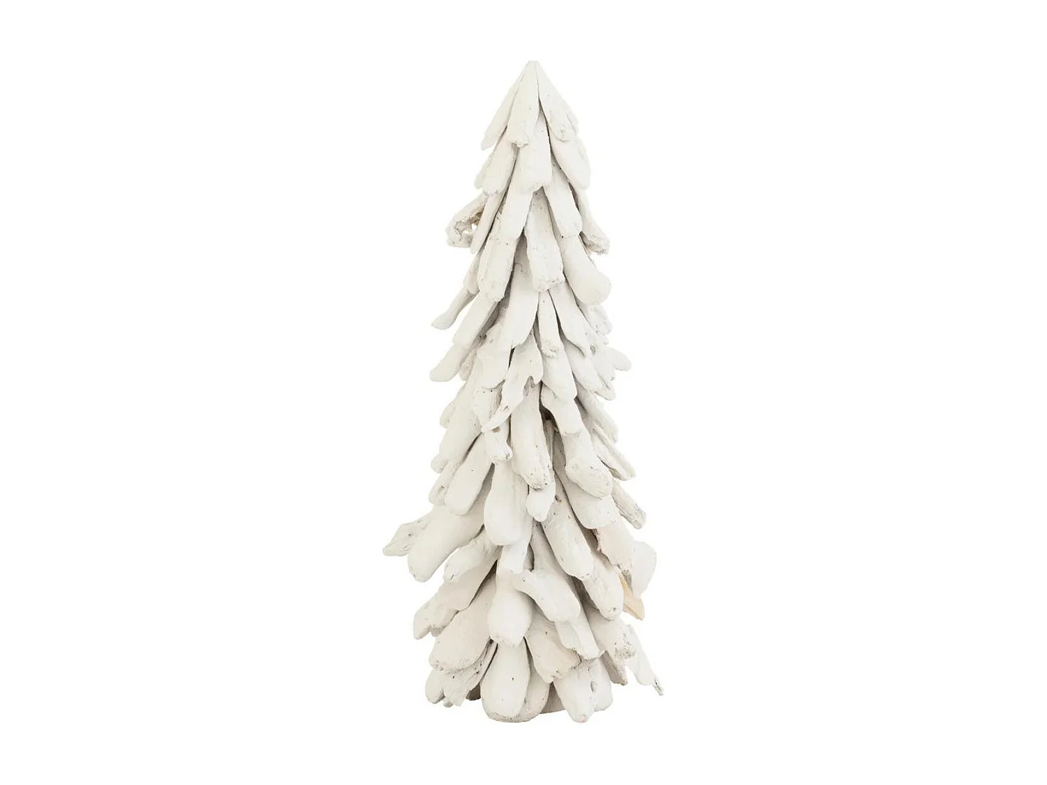 Sapin de Noël à Poser "Bois Flotté" 70cm Blanc