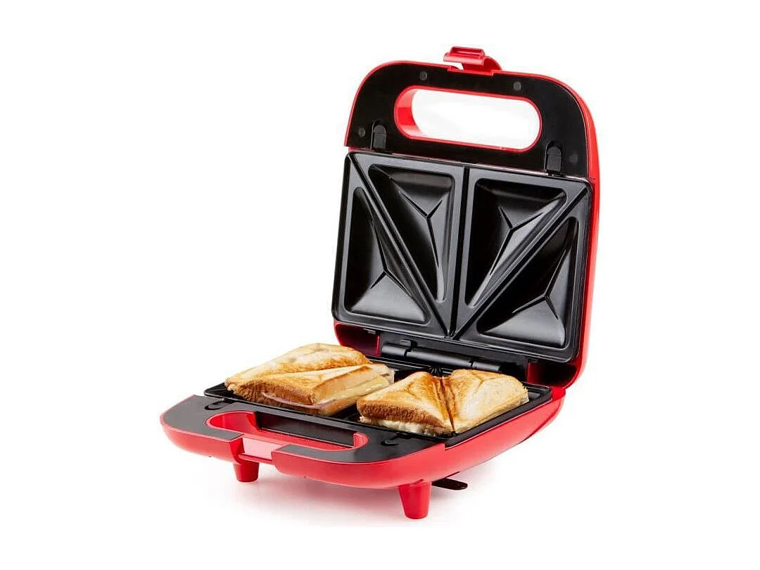 DOMO - DO9242W - Appareil a croque monsieur - 5 en 1 - 5 jeux de plaques anti-adhesives interchangeables - 750W