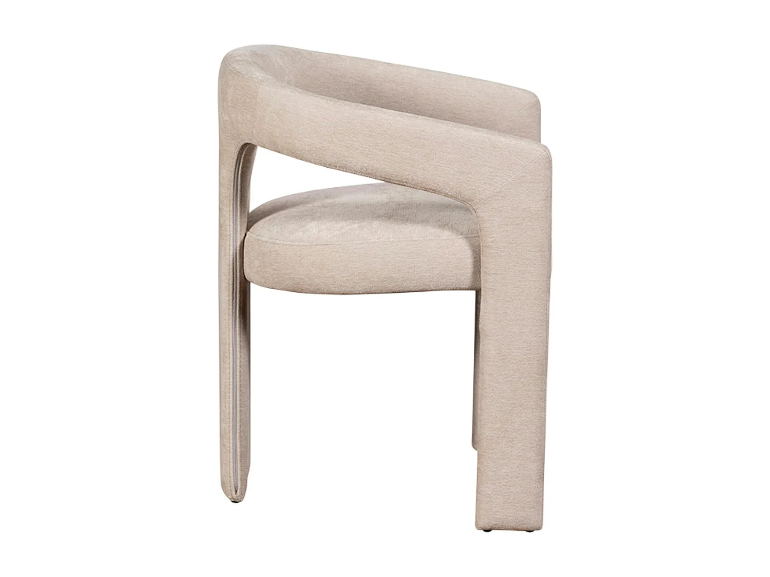 Fauteuil de table beige à 3 pieds (lot de 2) IDAHO
