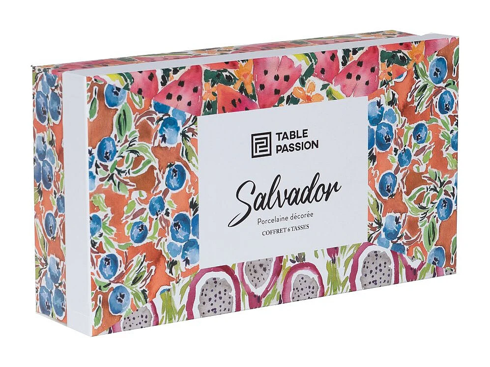Coffret de 6 tasses Salvador 23 cl