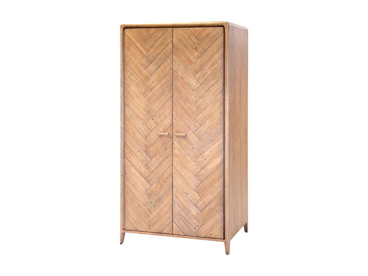Armoire penderie 2 portes bois recyclé KEARNEY