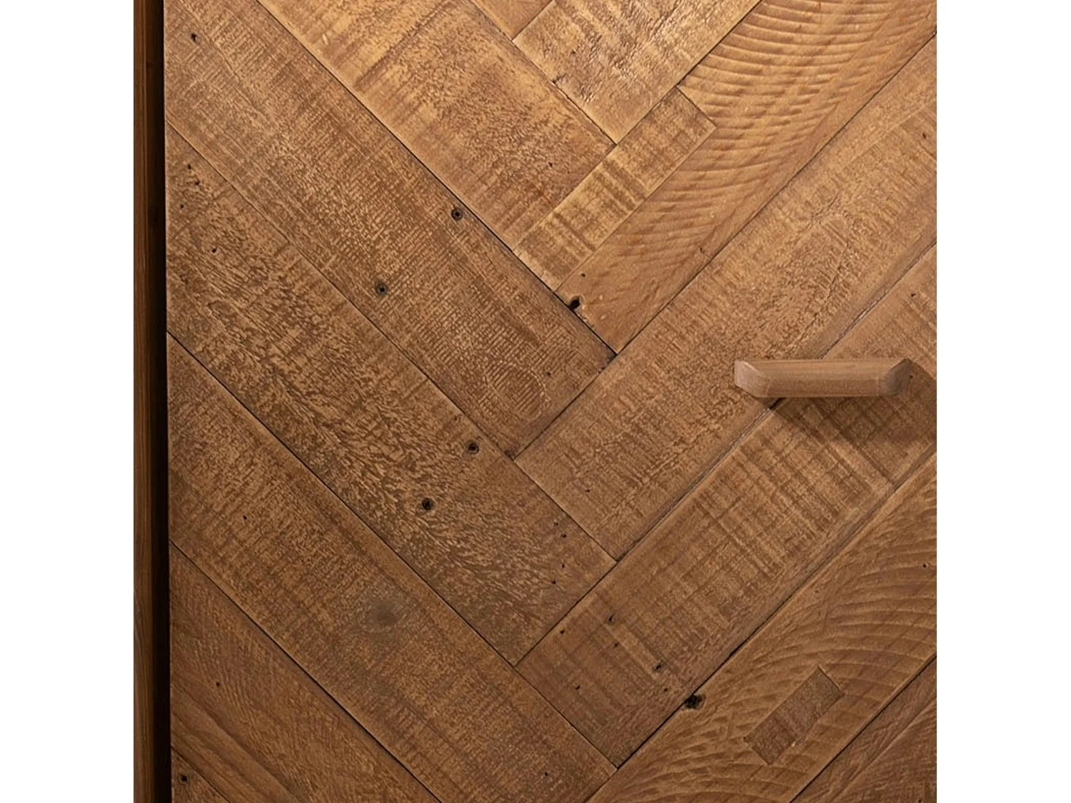Armoire penderie 2 portes bois recyclé KEARNEY