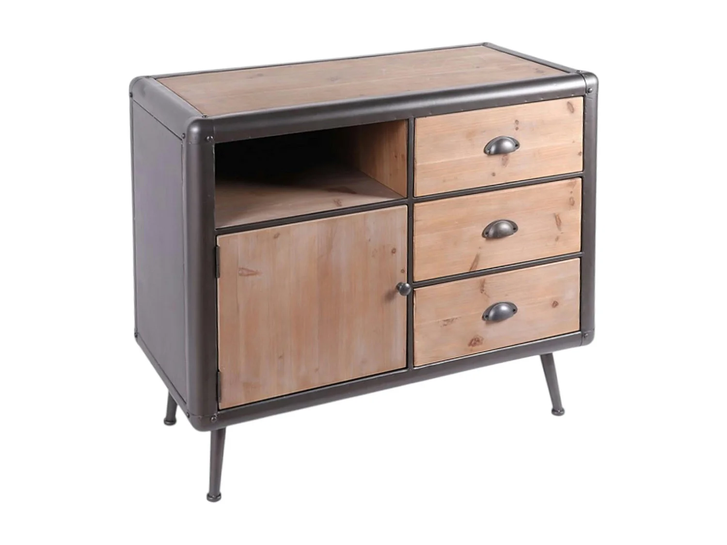 Petit buffet industriel 3 tiroirs MONS