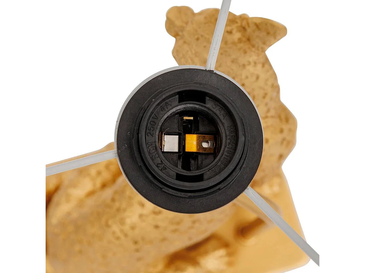 Lampe à Poser en Résine "Léopard" 47cm Doré