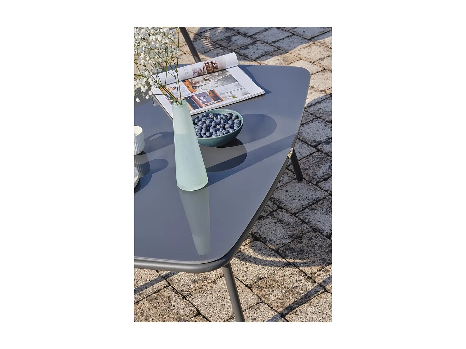 Salotto da giardino 4 posti in resina intrecciata