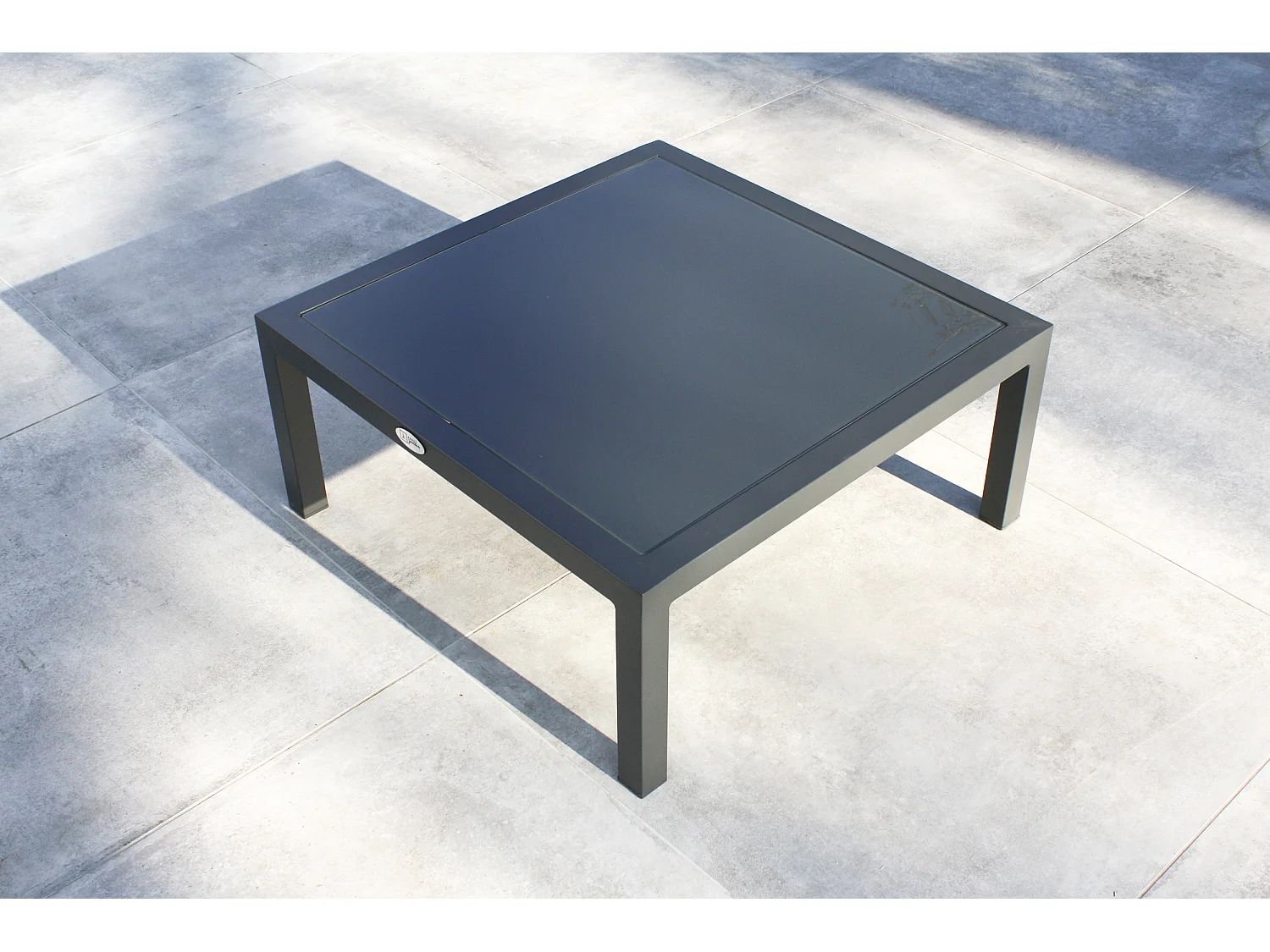 Salon de Jardin d'Angle 6 Places "Beaubourg" 145cm Gris Anthracite