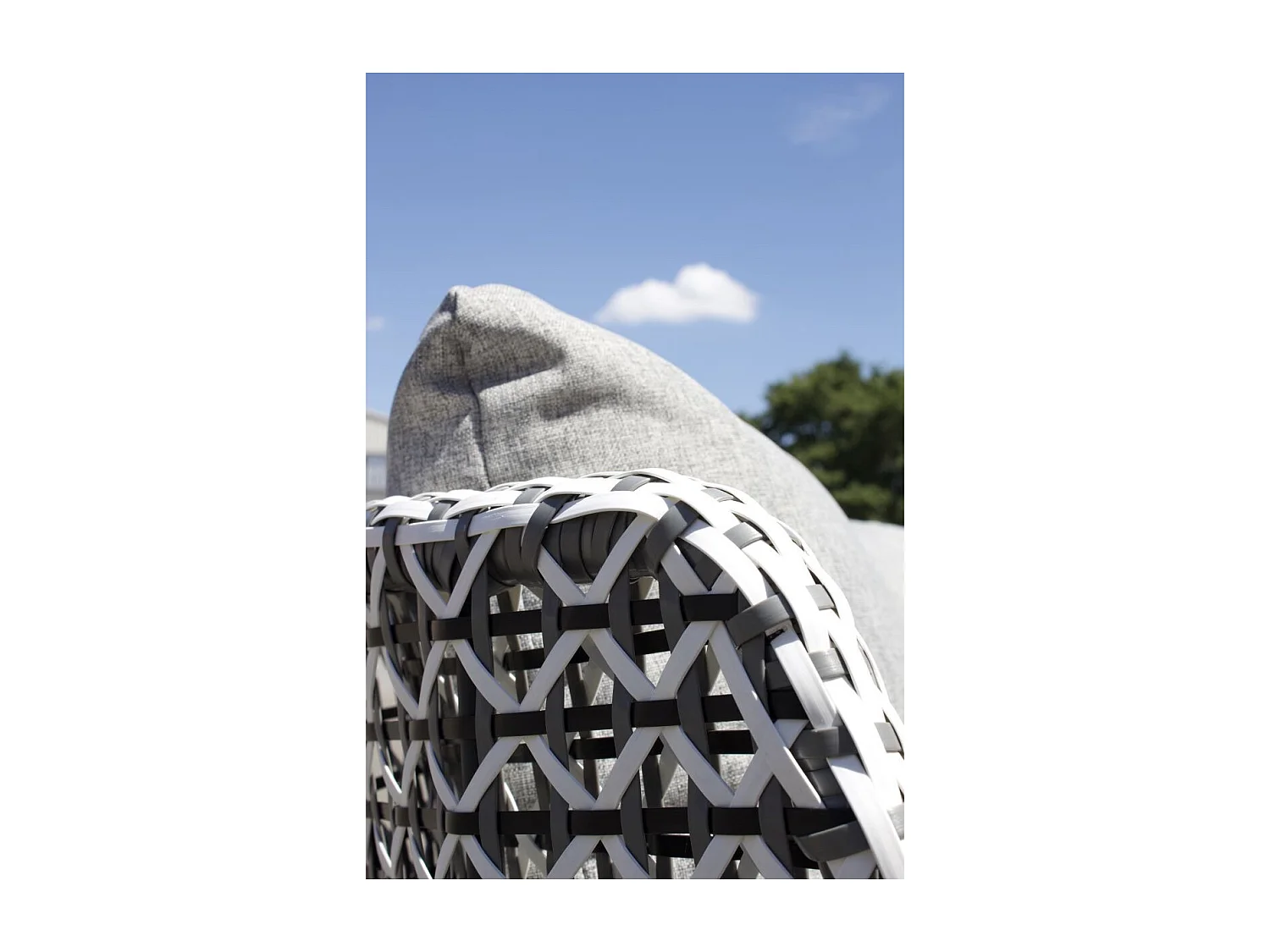 Salotto da giardino 4 posti in alluminio