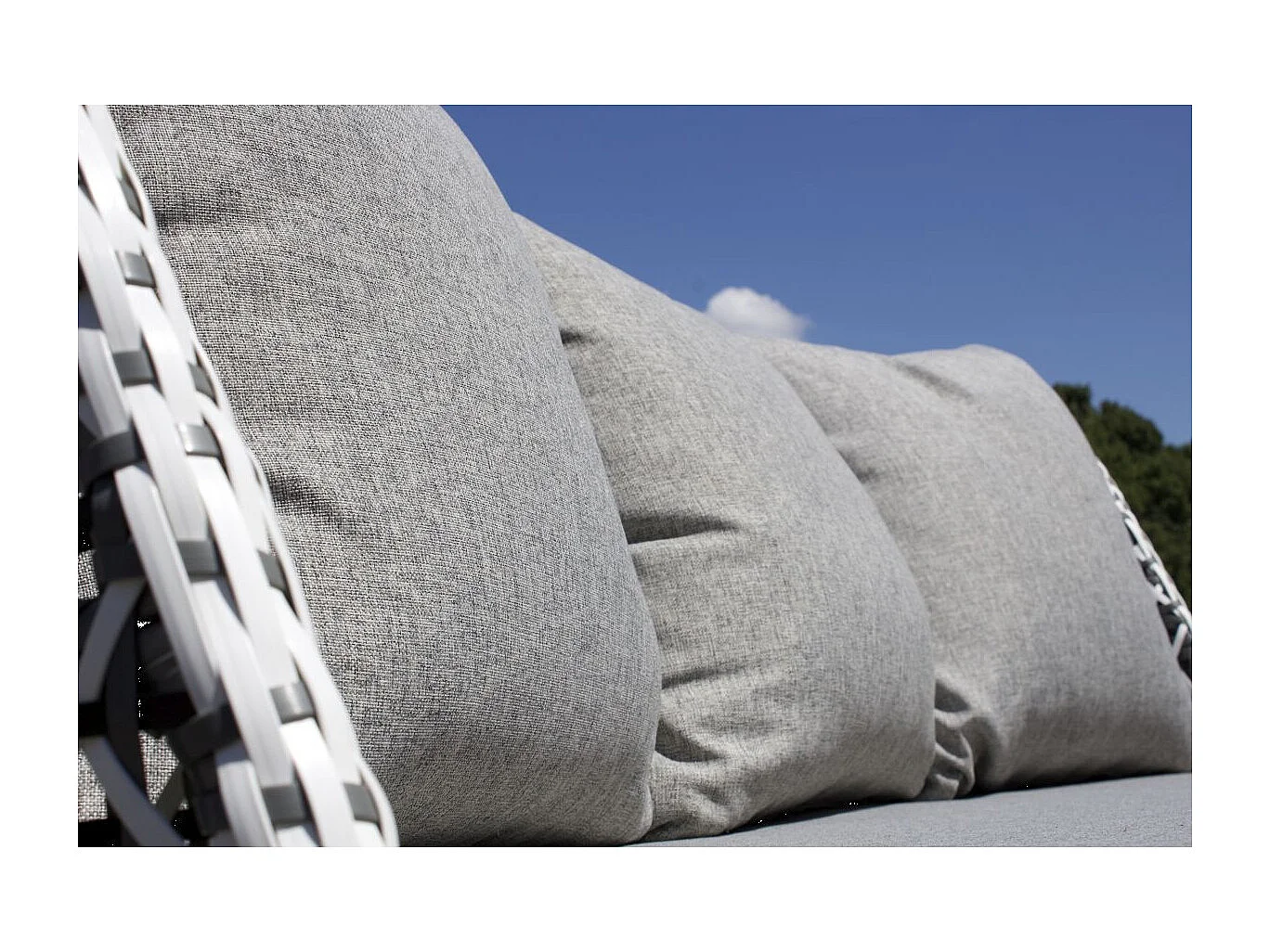 Salotto da giardino 4 posti in alluminio