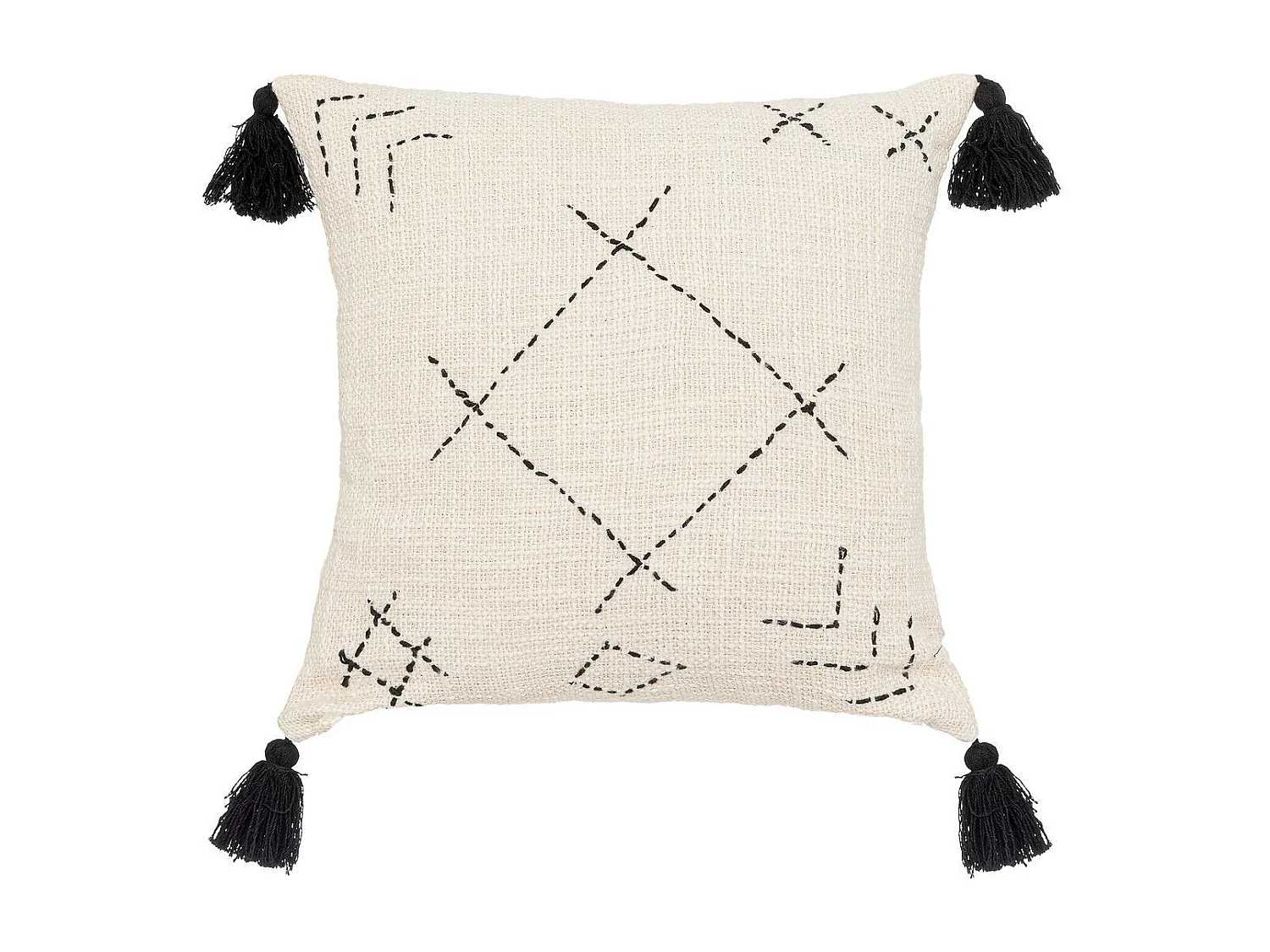 Housse de Coussin "Stitch" 40x40cm Beige