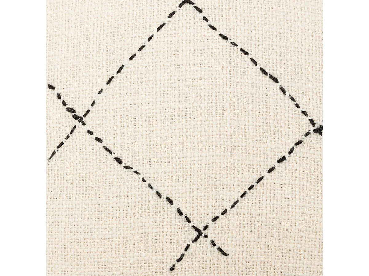 Housse de Coussin "Stitch" 40x40cm Beige
