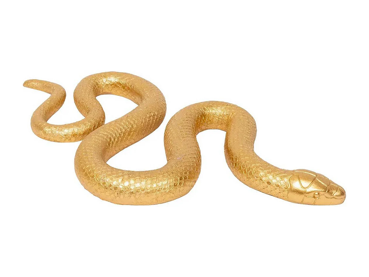 Serpent Déco en Résine "Wild Romance" 35cm Doré