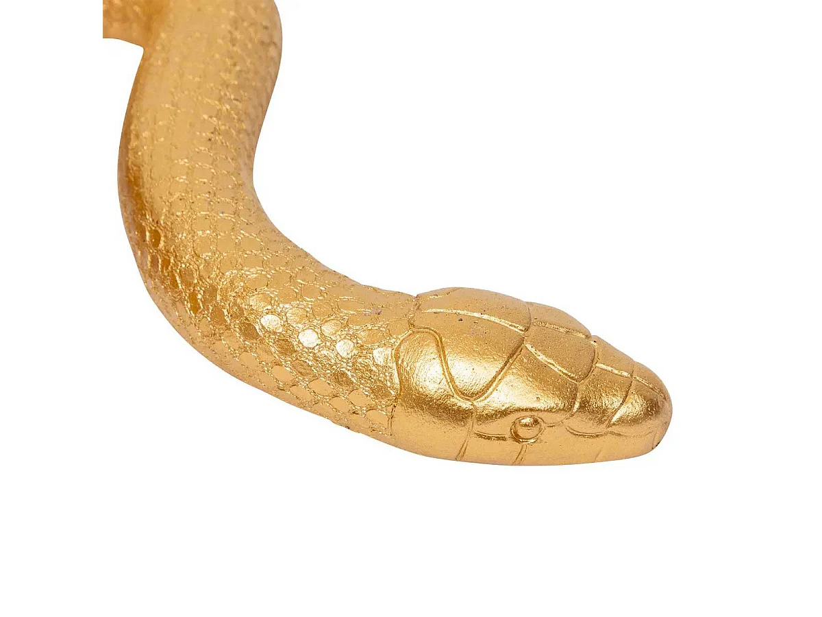 Serpent Déco en Résine "Wild Romance" 35cm Doré