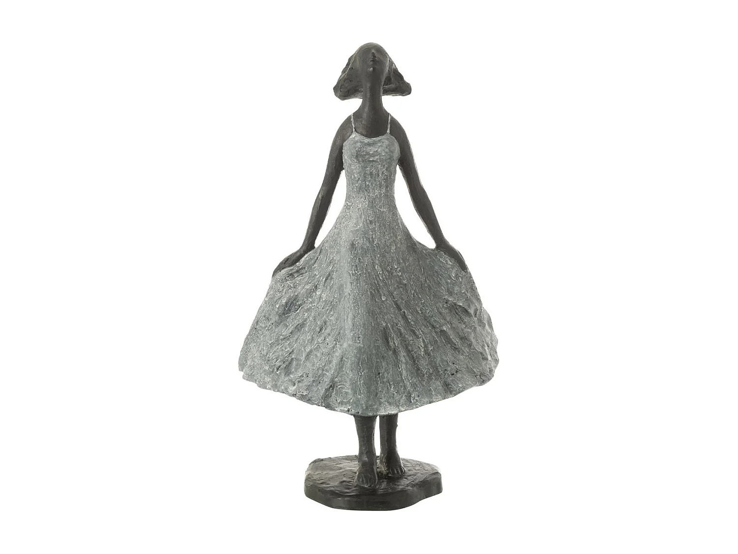 Statuette Fille en Résine "Ciel" 38cm Gris