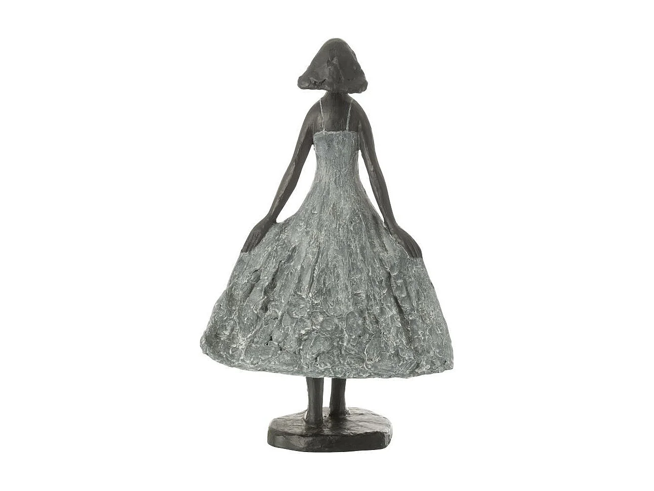 Statuette Fille en Résine "Ciel" 38cm Gris