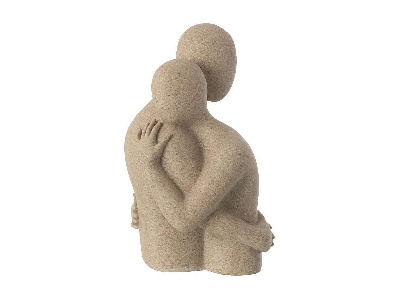 Buste Couple Câlin en Résine "Shawn" 38cm Beige