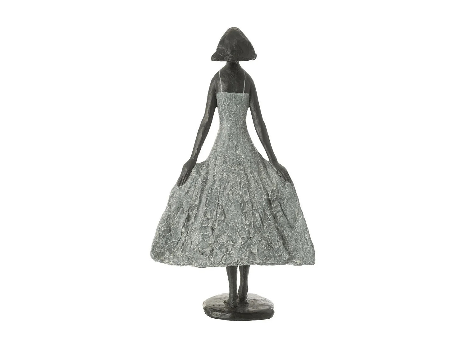 Statue Fille en Résine "Ciel" 54cm Gris