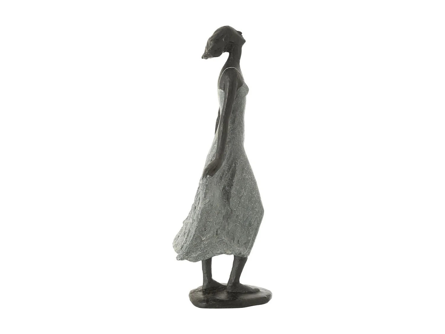 Statue Fille en Résine "Ciel" 54cm Gris