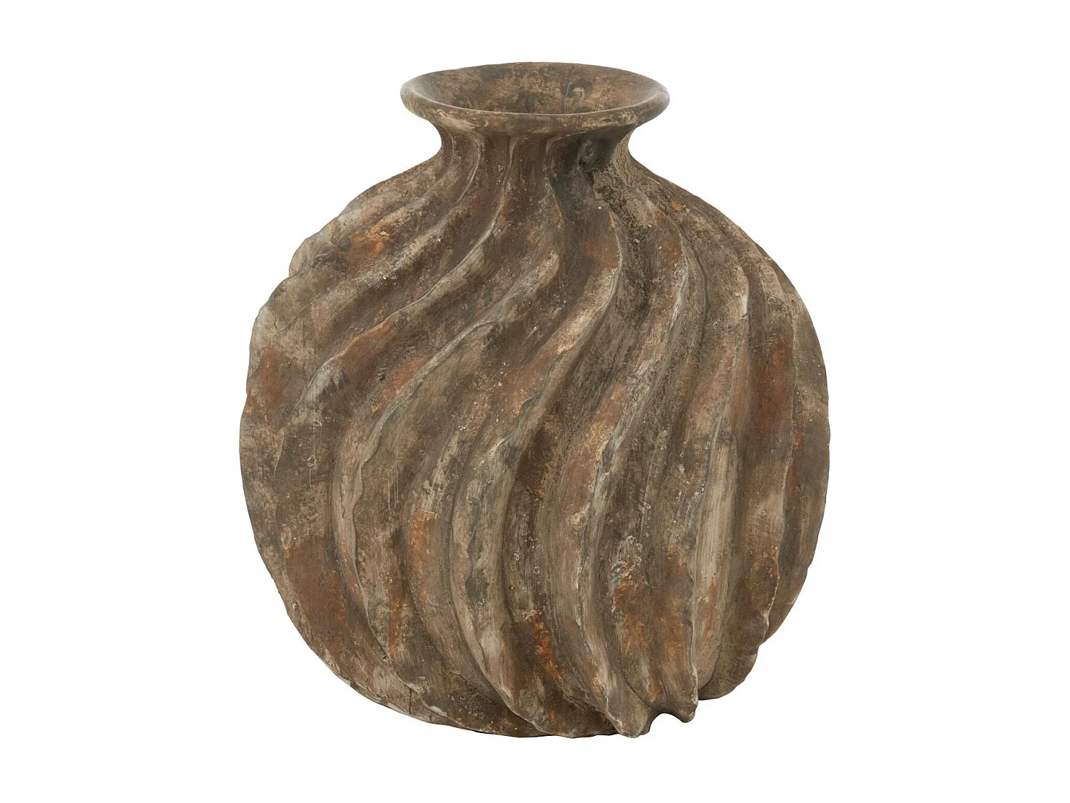 Vase Ballon en Résine "Antique" 34cm Multicolore