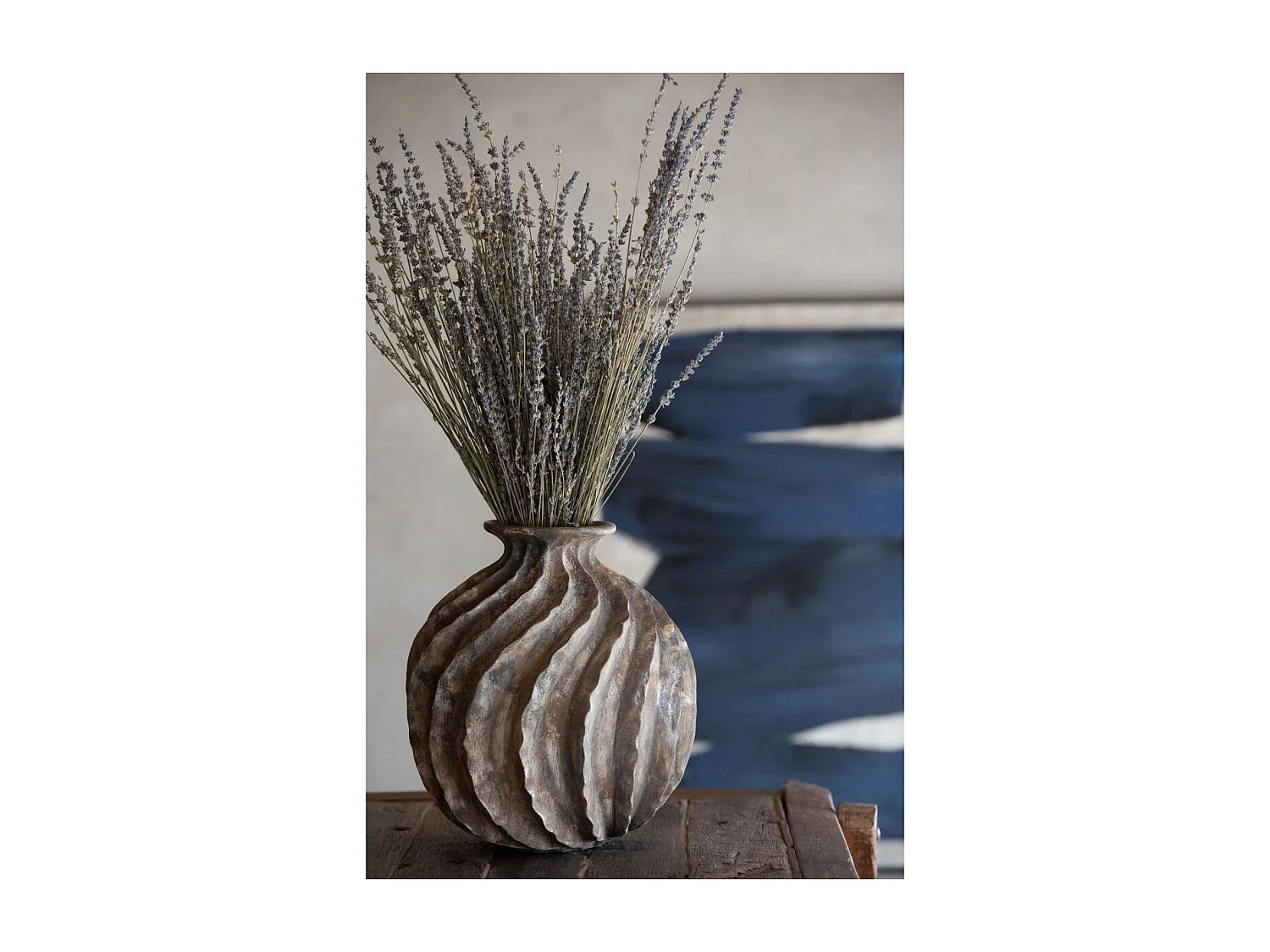 Vase Ballon en Résine "Antique" 34cm Multicolore