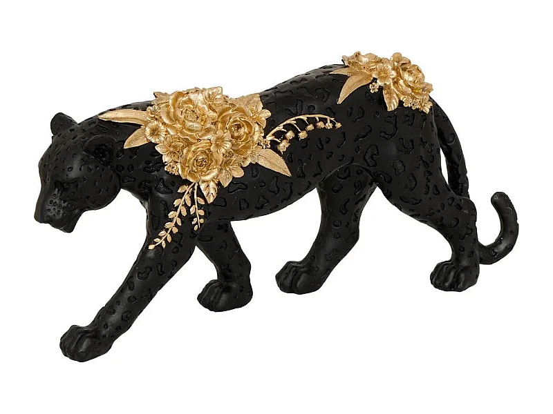 Statuette Panthère en Résine "Belli" 40cm Noir