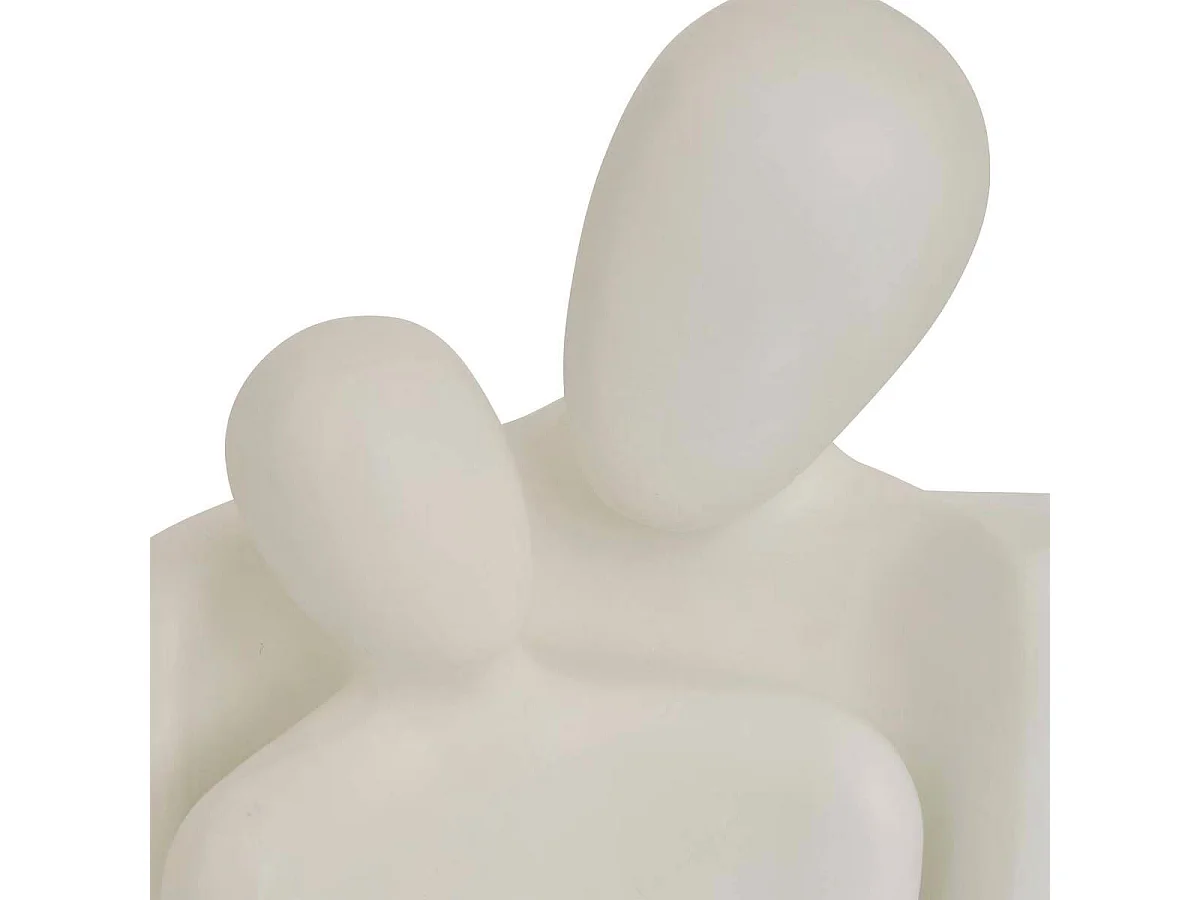Statuette Couple en Résine "Rima" 22cm Blanc