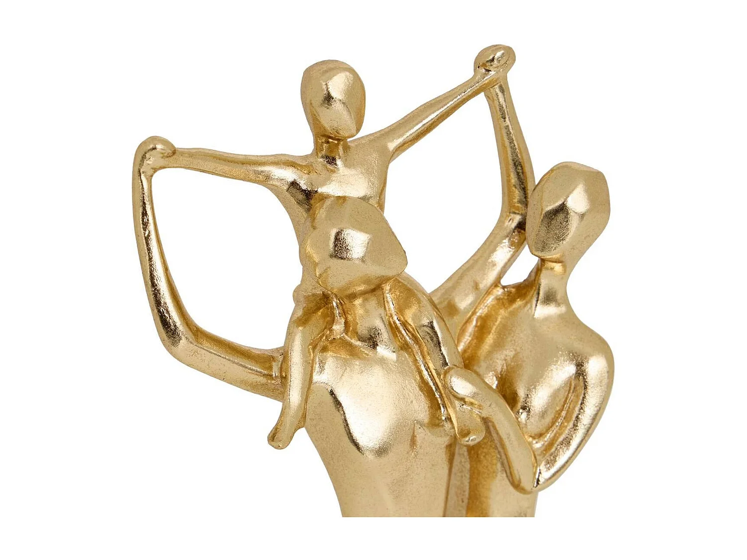 Statuette Déco Famille en Résine "Hapi' 28cm Doré