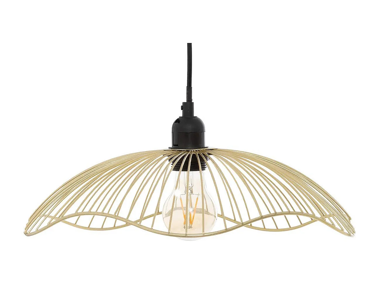Lampe Suspension Design en Métal "Galt" 34cm Doré