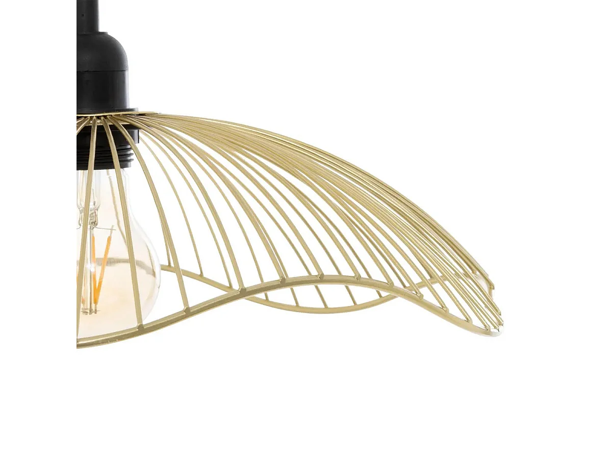 Lampe Suspension Design en Métal "Galt" 34cm Doré