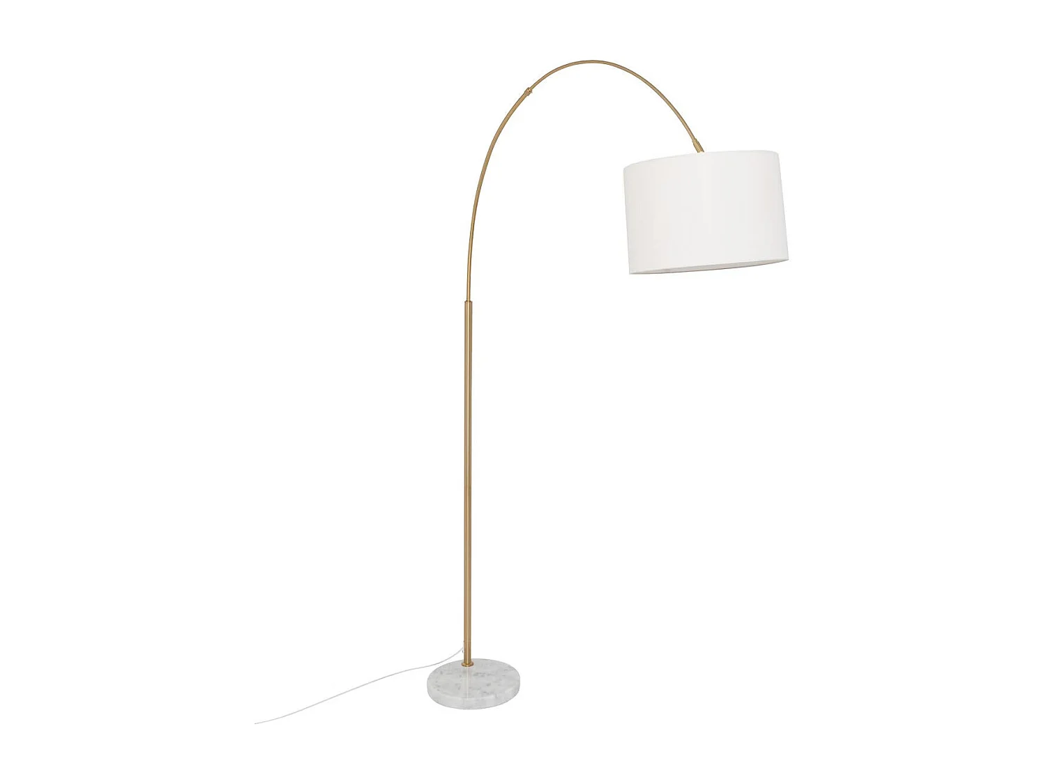 Lampadaire Design Arc "Tilio" 195cm Doré