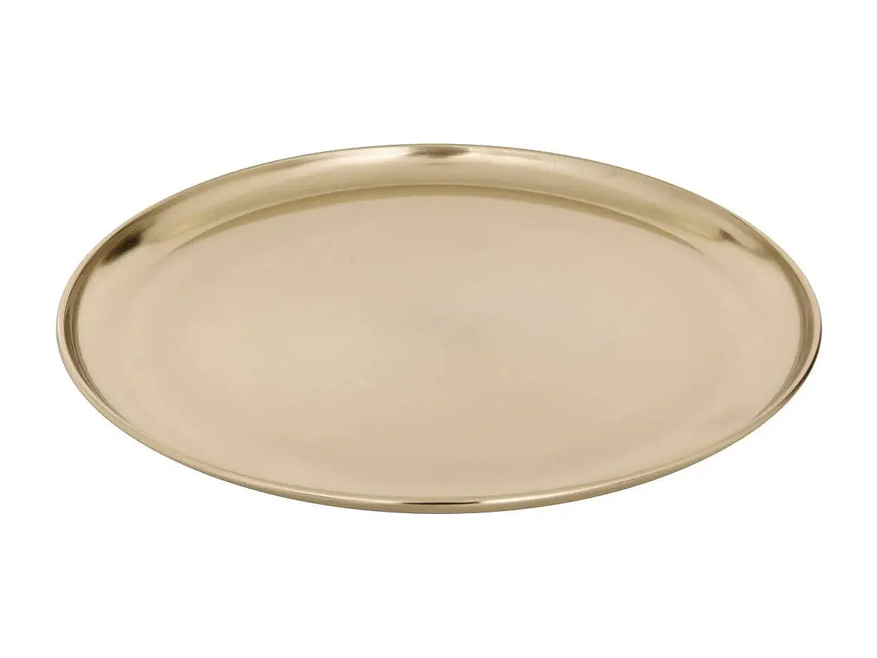 Plateau Déco en Métal "Gold" 37cm Doré