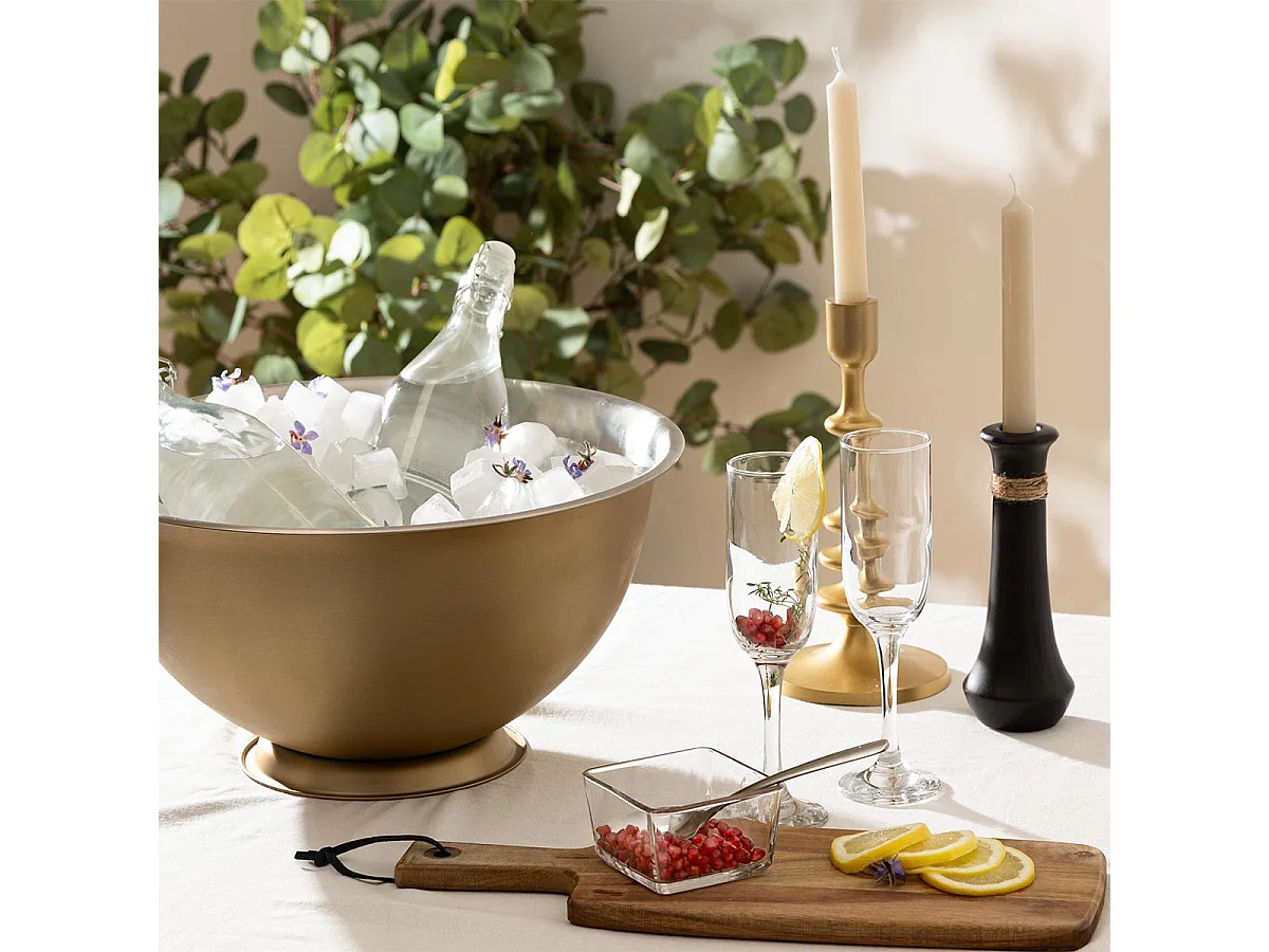 Vasque à Champagne en Métal "Gold" 40cm Doré