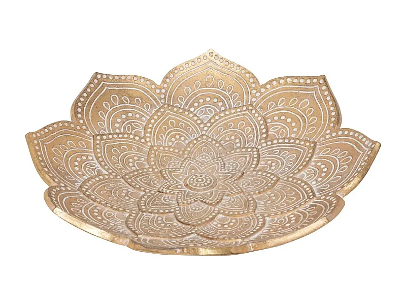 Coupelle Déco en Résine "Oasis" 29cm Doré