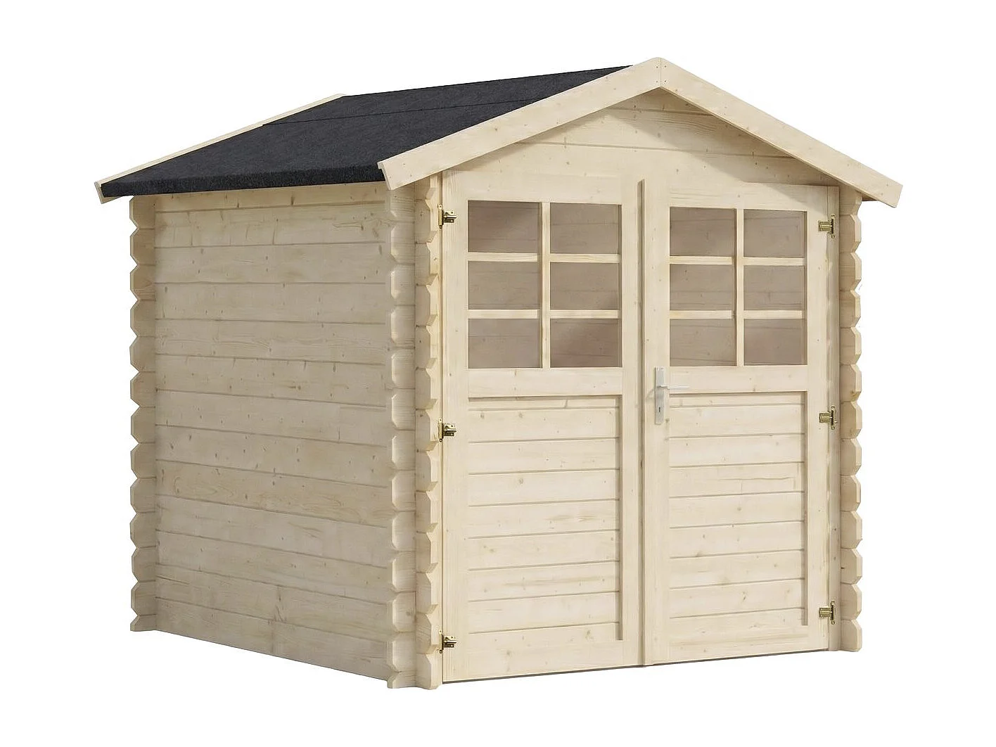 Abri de jardin en bois "Beaumont" - 4.48 m² - 223 x 201 cm -  28 mm