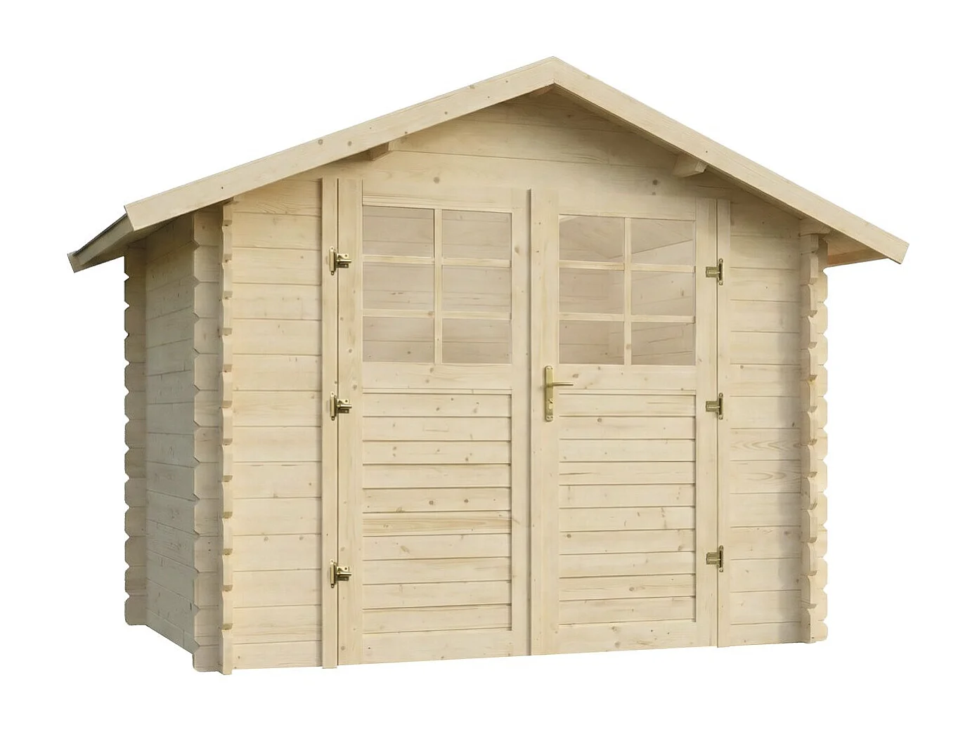 Abri de jardin en bois "Beaufort" - 10.53 m² - 349 x 301 cm - 28 mm