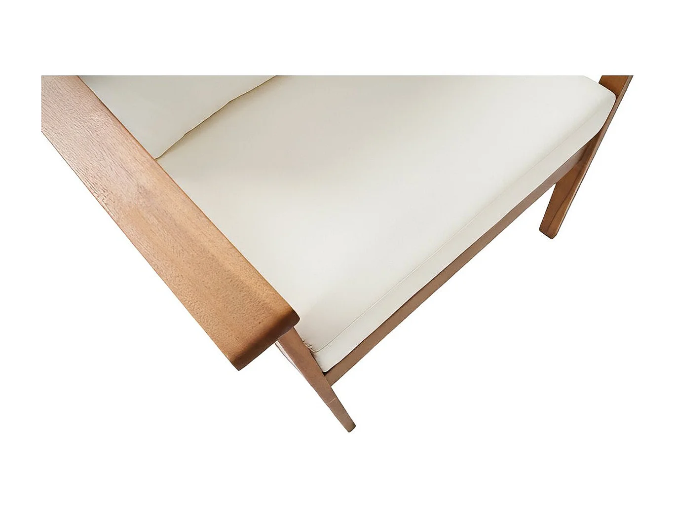 Salón de jardín para 5 personas en madera de acacia aceitada con cojines beige "Chilwell" – Confort y elegancia exterior