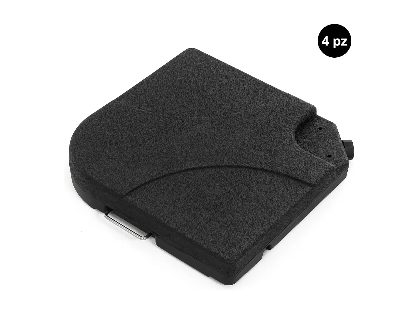Set di 4 basi per ombrellone in plastica 50x50 cm