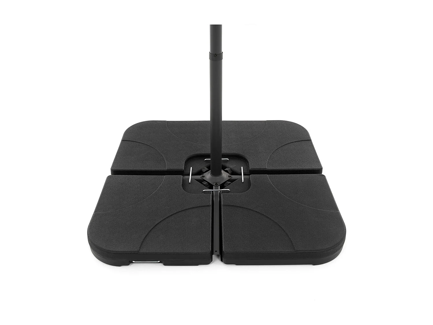 Set di 4 basi per ombrellone in plastica 50x50 cm