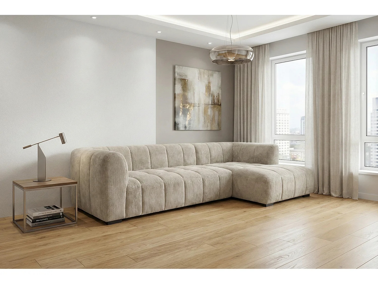 Canapé d’angle moderne Imola – confort et élégance intemporelle