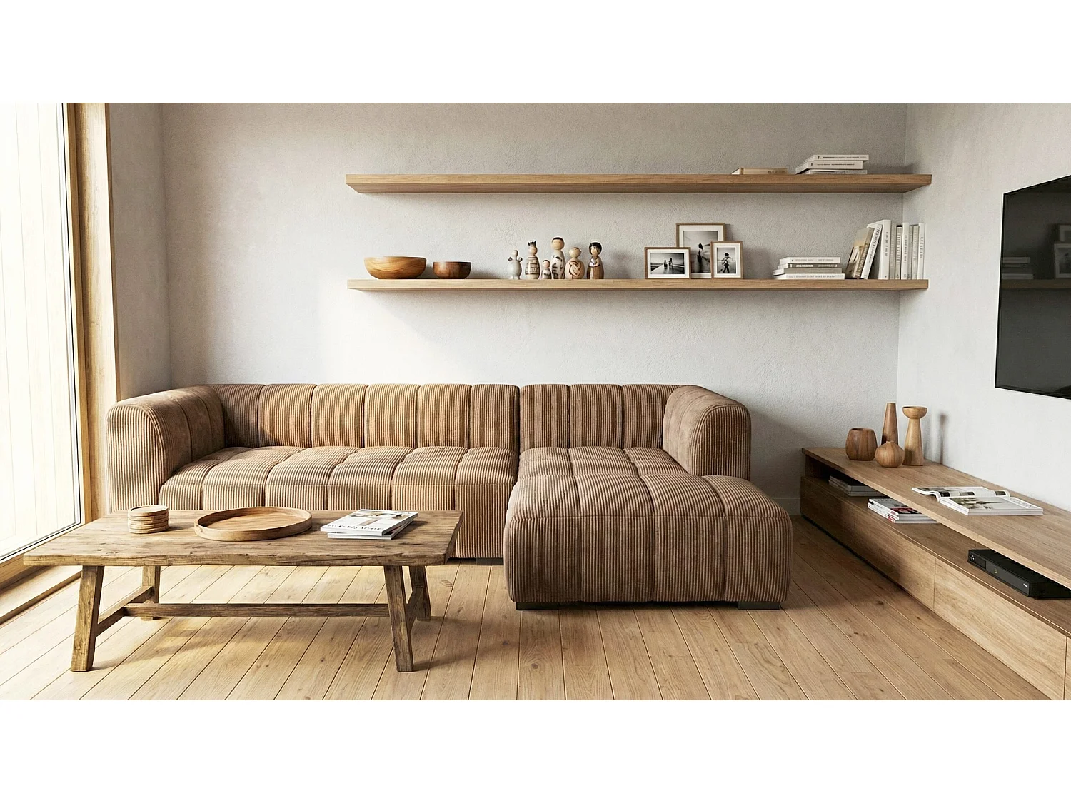 Canapé d’angle moderne Imola – confort et élégance intemporelle