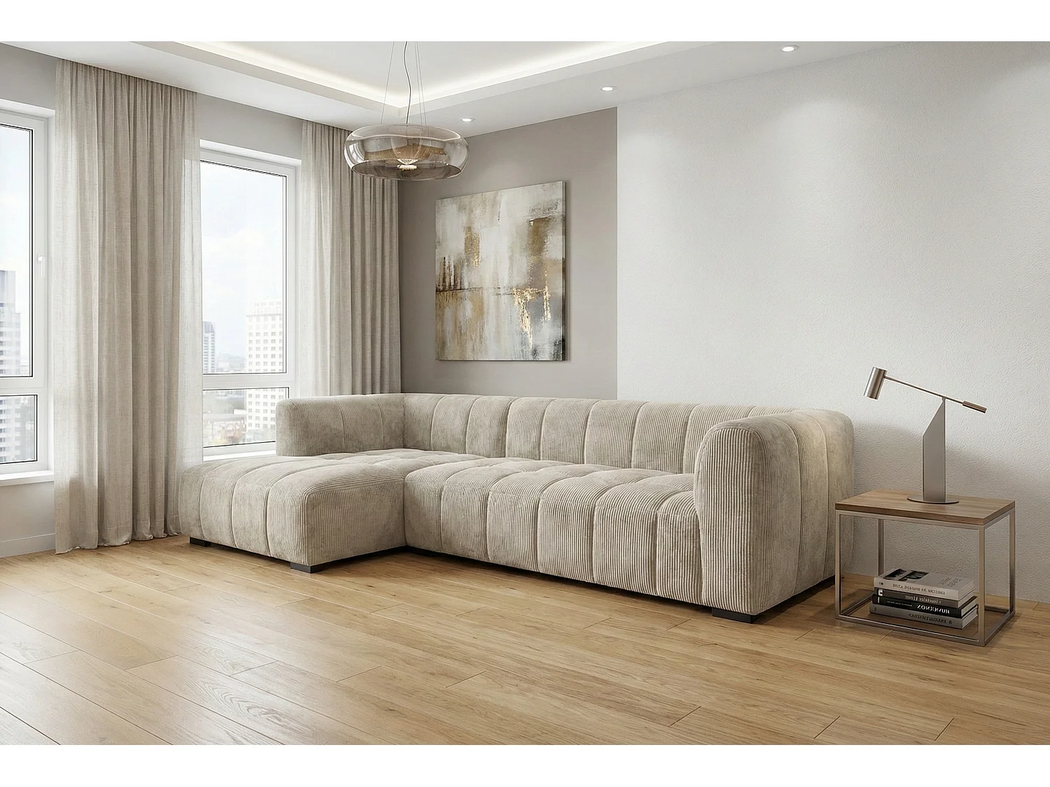 Canapé d’angle moderne Imola – confort et élégance intemporelle