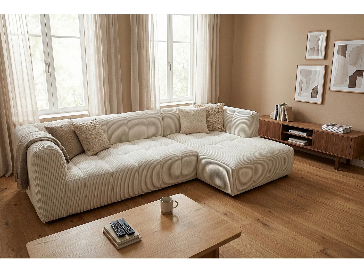 Canapé d’angle moderne Imola – confort et élégance intemporelle