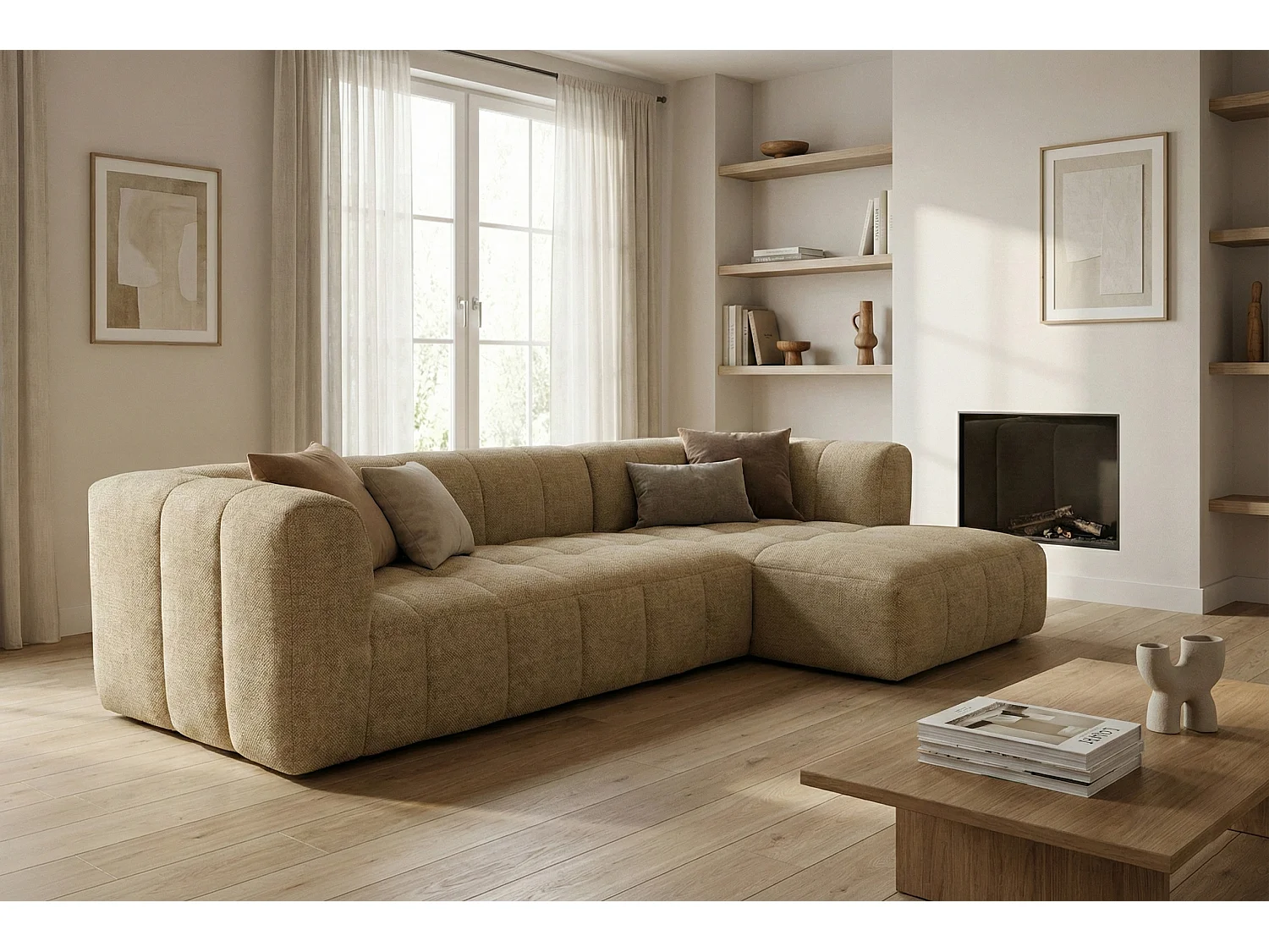 Canapé d’angle moderne Imola – confort et élégance intemporelle