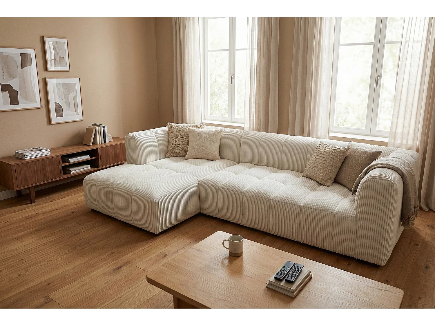 Canapé d’angle moderne Imola – confort et élégance intemporelle