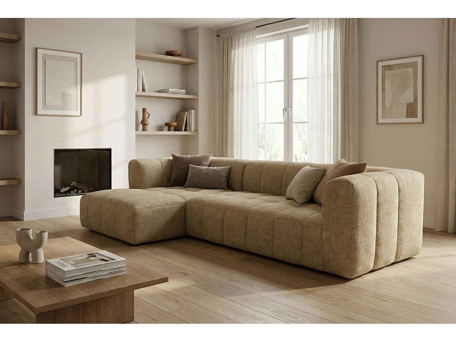 Canapé d’angle moderne Imola – confort et élégance intemporelle