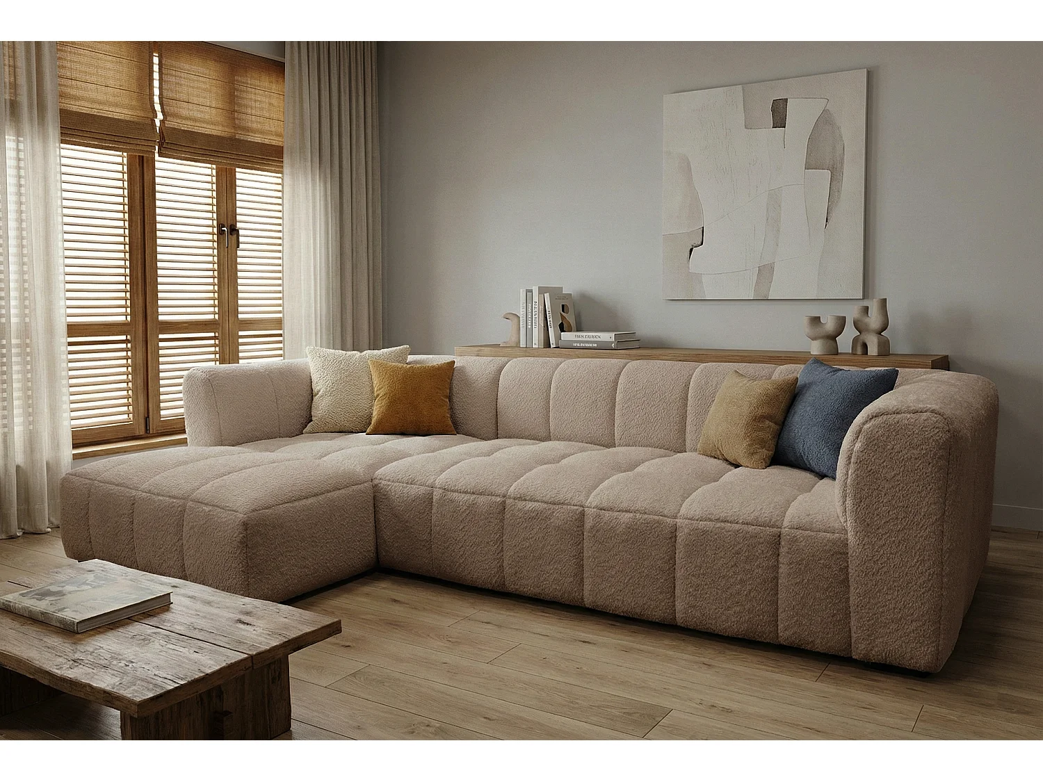 Canapé d’angle moderne Imola – confort et élégance intemporelle