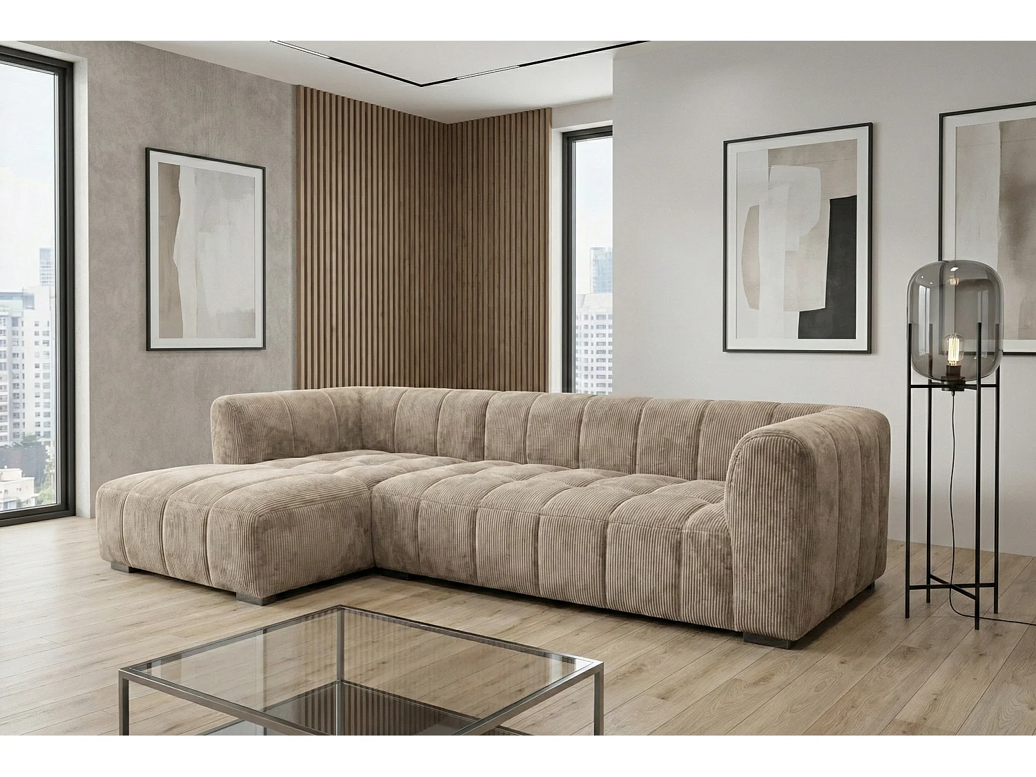 Canapé d’angle moderne Imola – confort et élégance intemporelle